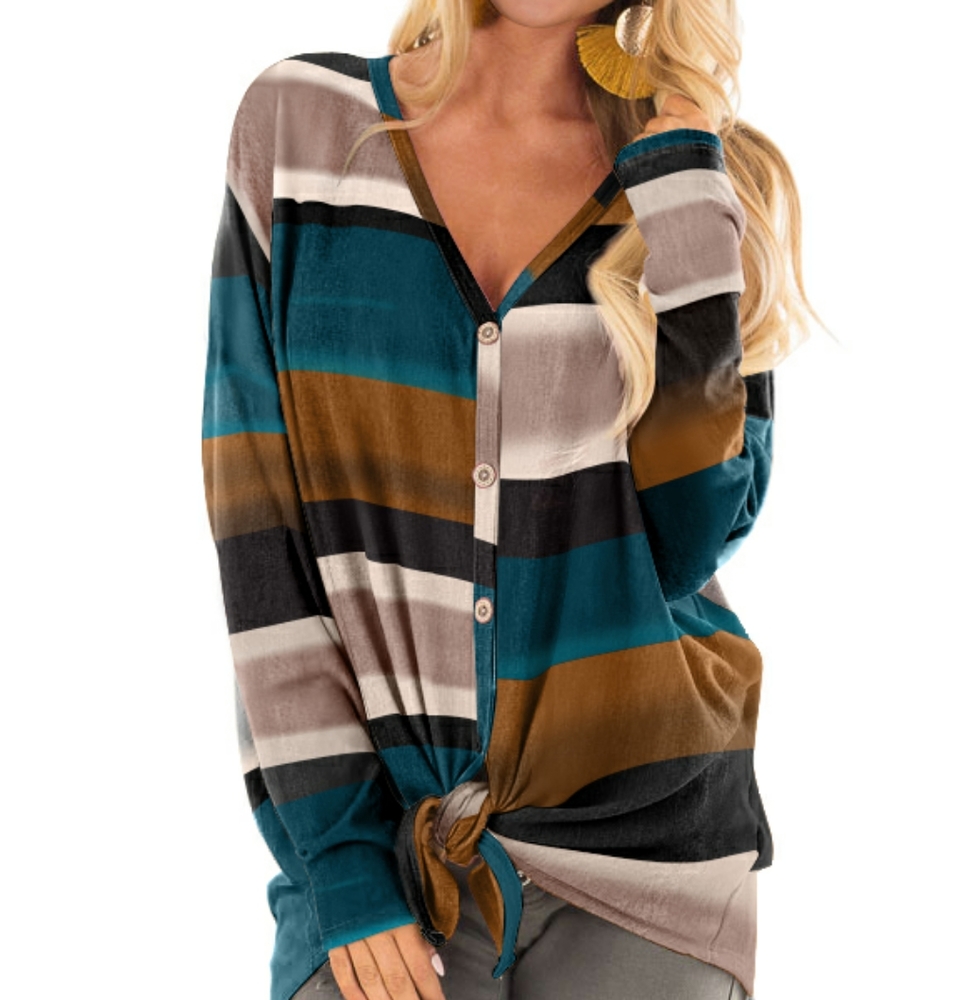 🆕️Tie front button up shirt